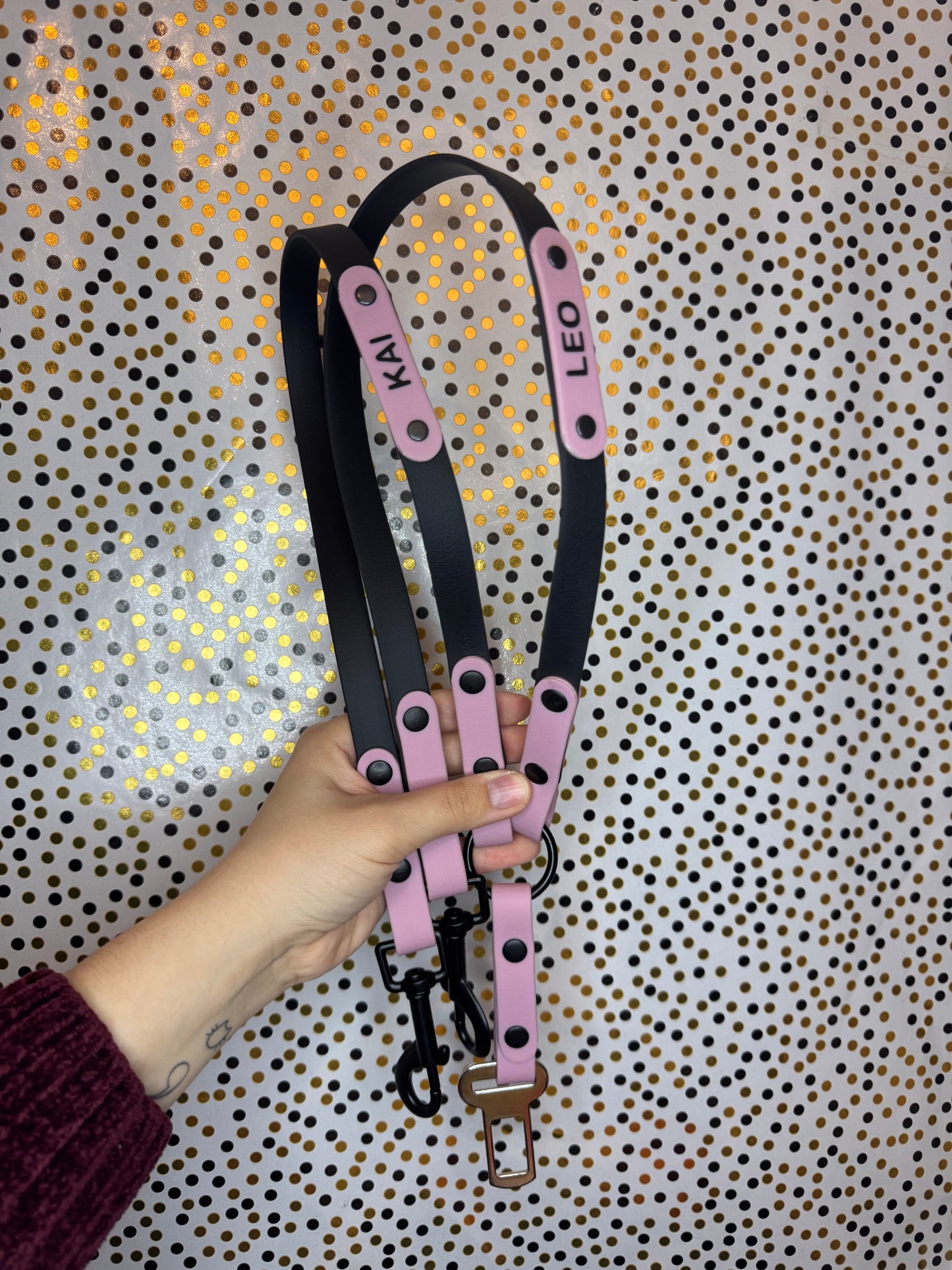 Cinturón Doble para Coche PVC Personalizable