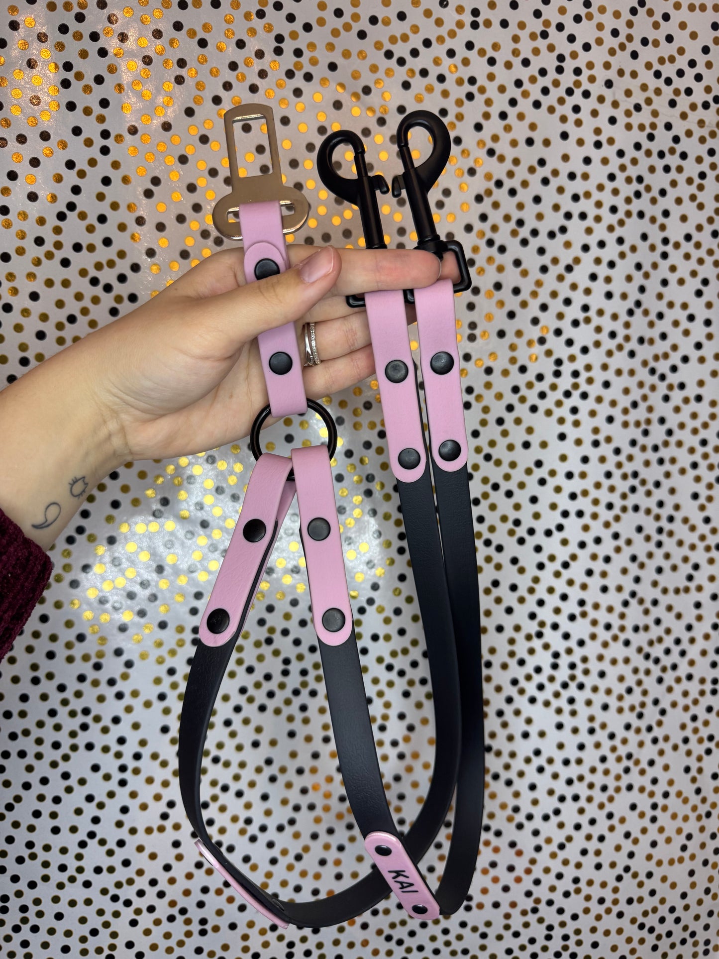 Cinturón Doble para Coche PVC Personalizable